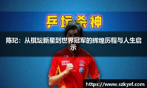 陈玘：从棋坛新星到世界冠军的辉煌历程与人生启示